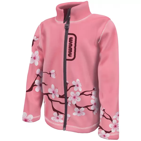  Hanorac fleece pentru copii WAMU SAKURY ROZ 