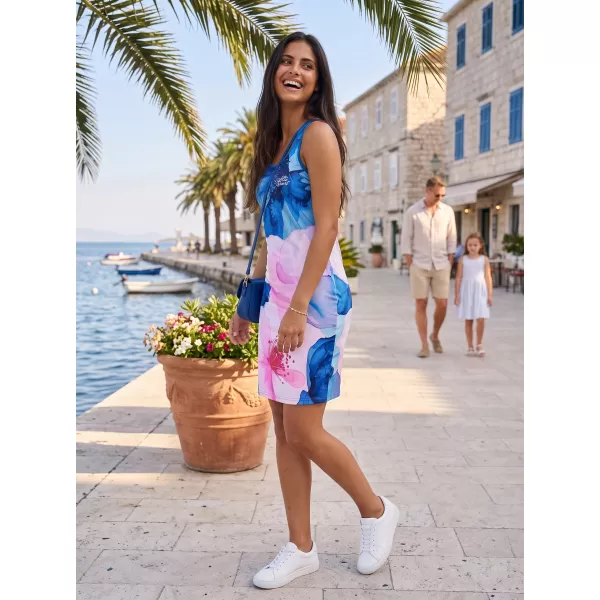  Rochie funcțională premium pentru femei ALTISPORT VOJ/ALW117SAT01 ALBASTRU-ROZ 