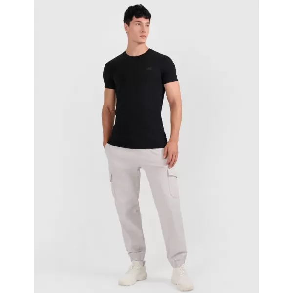  Tricou pentru bărbați 4F RMM00TTSHM3248 NEGRU ADÂNC 