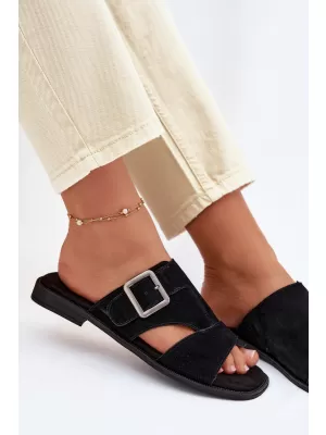 Papuci de damă BIG STAR SHOES TT274477 NEGRU