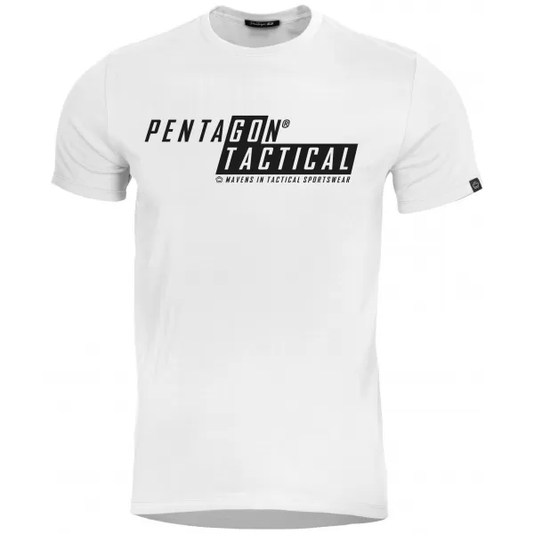  Tricou pentru bărbați PENTAGON AGERON GO TACTICAL K09012-GT-00 ALB 