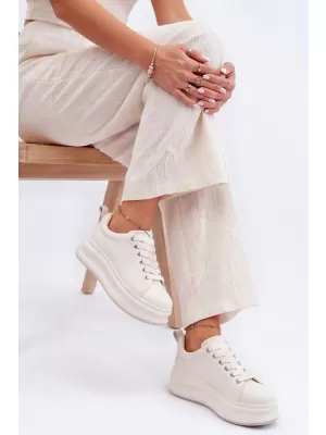 Tenisi de dama din piele GOE SS2N4021 ALB