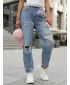 Pantaloni de dama DSTREET UY2984 ALBASTRU