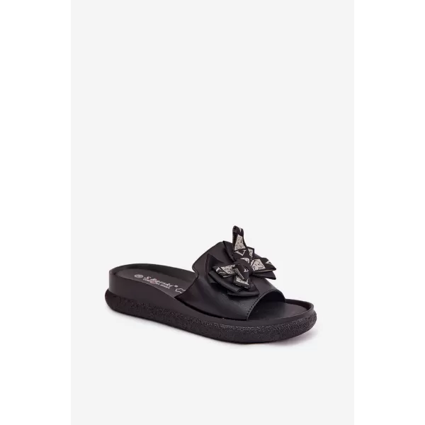  Papuci de damă S.BARSKI KV61-6061 NEGRU 