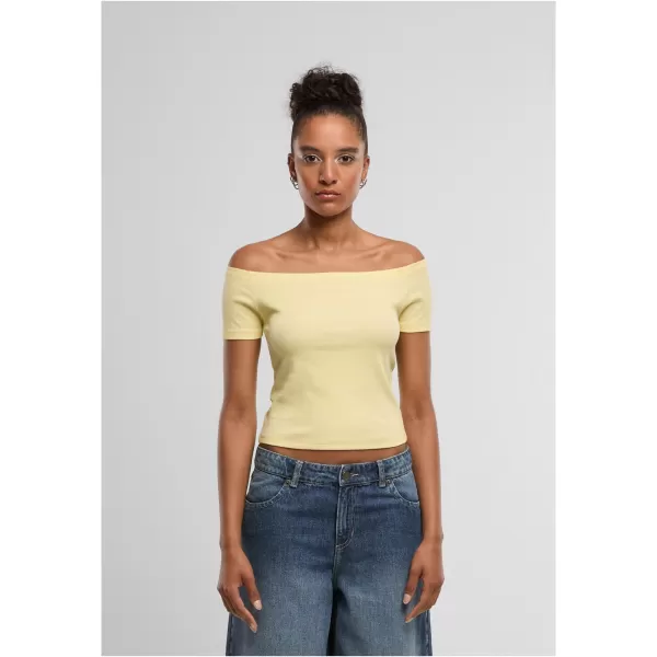  Tricou de dama URBAN CLASSICS TB6184A-22222 TRANDAFIR RUȘIT/GALBEN PAL 