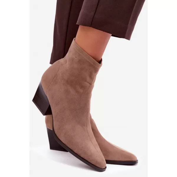  Botine de dama BOTO D-209 BROWN MARO 