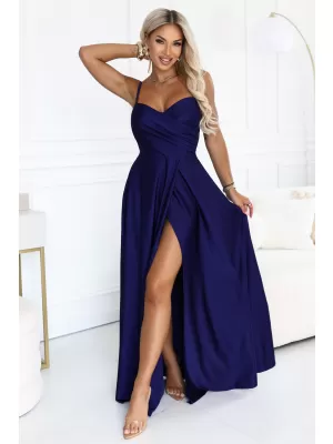 Rochie NUMOCO 646-7 ALBASTRU ÎNCHIS