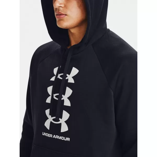  Hanorac pentru bărbați UNDER ARMOUR RIVAL FLC MULTILOGO HD 1357094-001 NEGRU 