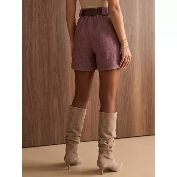  Pantaloni scurți de damă DSTREET SY0598 BURGUNDIA 