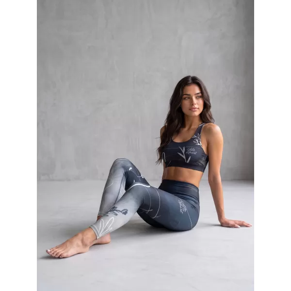 Jambiere lungi premium pentru femei (dimensiuni noi) ALTISPORT VOJ/ALW083LEG05 ALB-NEGRU 