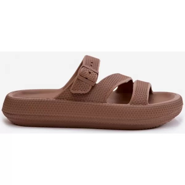  Papuci de damă BIG STAR SHOES 42155-19 MARO/BEJ 