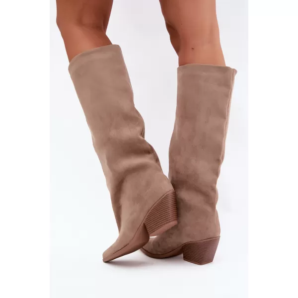  Cizme de dama BOTO 2579A-1 KAKI 