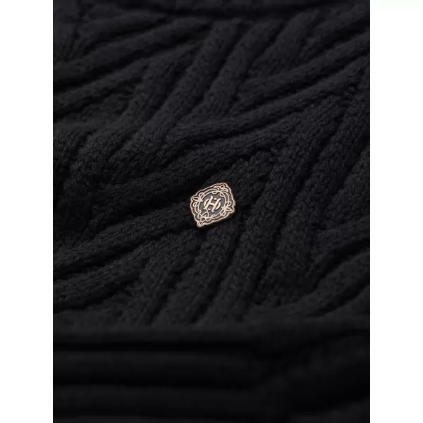  Pulover pentru bărbați OMBRE OM-SWSW-0190 NEGRU 