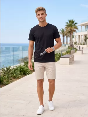 Tricou pentru bărbați ALTISPORT NP/ALMST20001 OPAL NEGRU