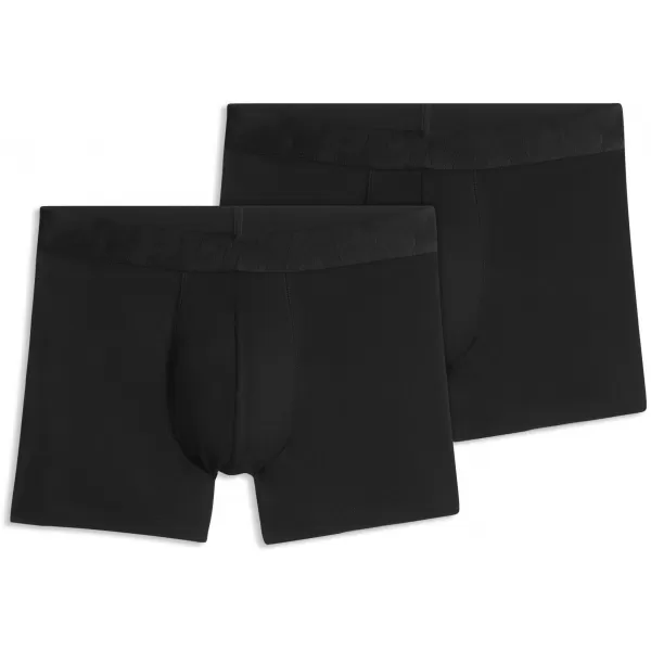  Boxeri pentru bărbați PUMA MEN SHINE ELASTIC BOXERS 2P 94780602 NEGRU 