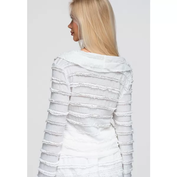  Bluza de dama OMBRE OW-TS-E0067 ALB 