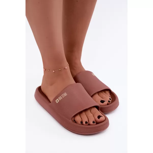  Papuci de damă BIG STAR SHOES UU274088 NUANȚE DE ROȘU 