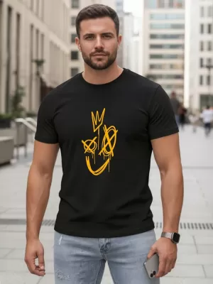 Tricou pentru bărbați DSTREET NX0138R-BK NEGRU