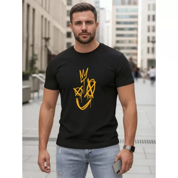  Tricou pentru bărbați DSTREET NX0138R-BK NEGRU 