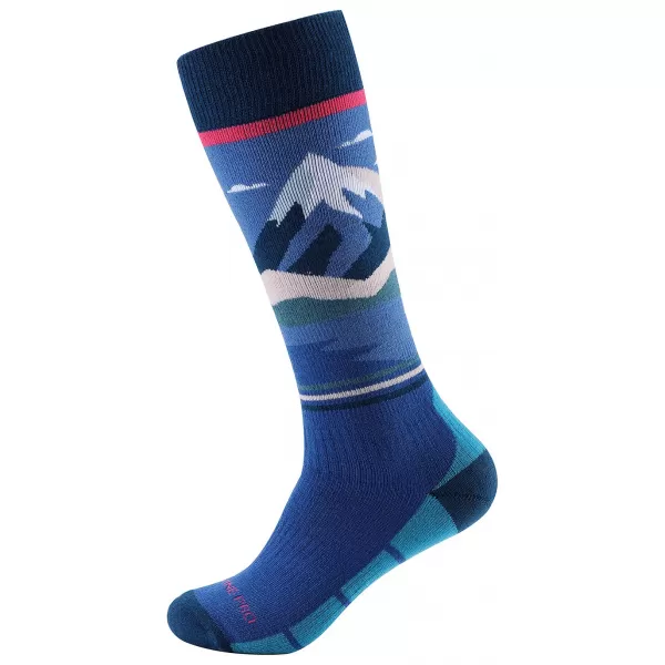 Ciorapi sport pentru genunchi ALPINE PRO MEDE LILIAC DESCHIS 