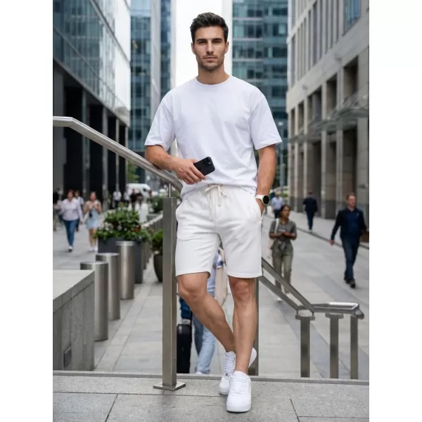  Pantaloni scurți pentru bărbați DSTREET SX2630 ALB 