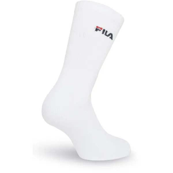  Șosete FILA F9575 SOCKS 3-PACK ALBĂ 
