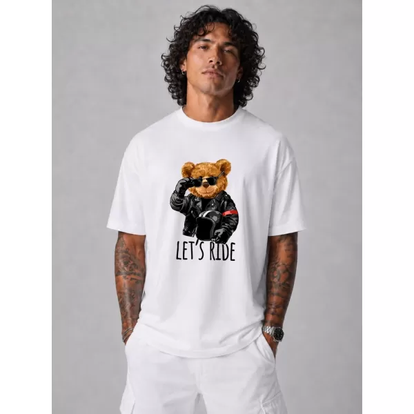  Tricou pentru bărbați DSTREET NX1018R-WH-O ALB 