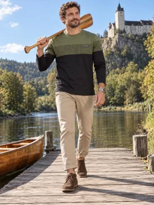 Tricou pentru bărbați ALTISPORT IGGY MILITAR