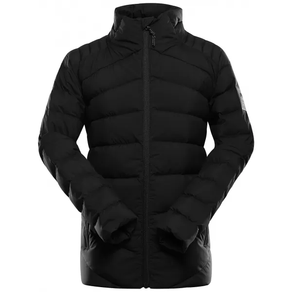  Jachetă ultrauşoară pentru copii ALPINE PRO RETERO NEGRU 