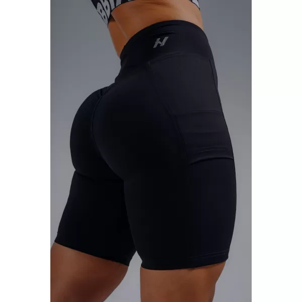  Pantaloni scurți cu talie înaltă, cu buzunare NEBBIA PRIMAL 858 NEGRU 