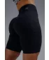 Pantaloni scurți cu talie înaltă, cu buzunare NEBBIA PRIMAL 858 NEGRU
