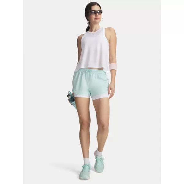  Pantaloni scurți de damă UNDER ARMOUR UA VELOCITI PRO 4IN 2N1 SHORT 6009610-703 VERDE 