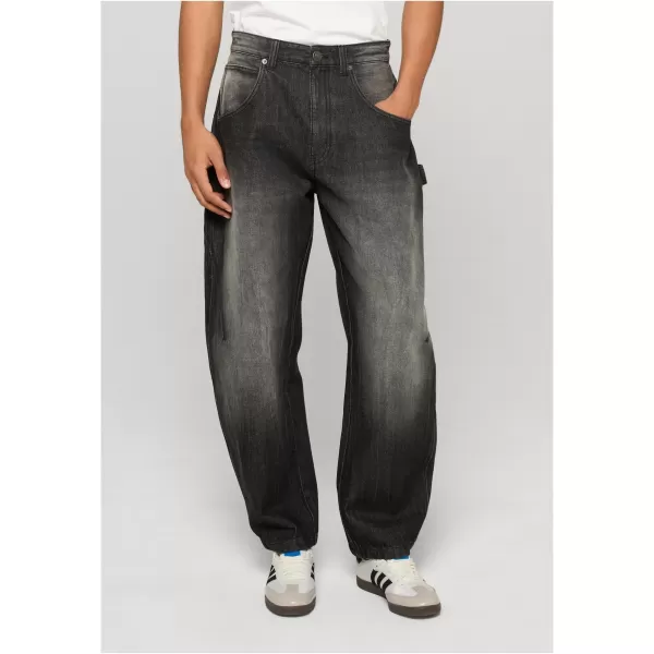  Pantaloni pentru bărbați URBAN CLASSICS TB8057 MARMURĂ GRI MIJLOCIU PROFUND SPĂLATĂ 
