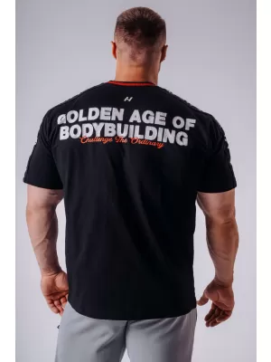 Tricouri pentru bărbați NEBBIA OLYMPIA MUSCLE COVER 942 NEGRU