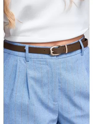 Pantaloni scurți de damă OMBRE OW-ST-E0016 ALBASTRU