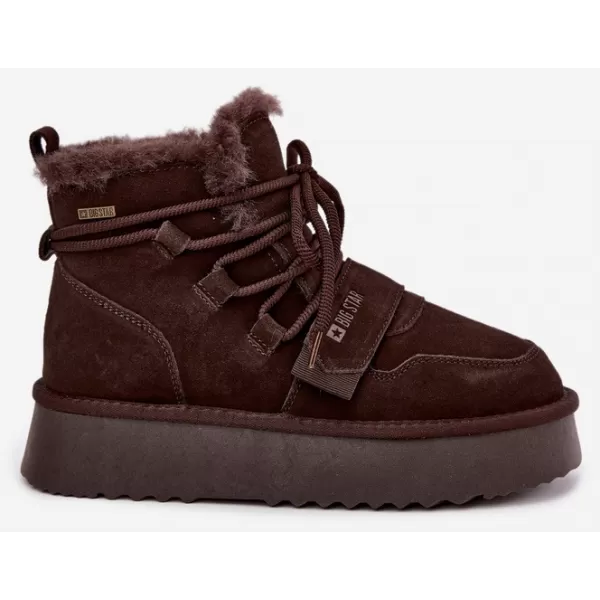  Oameni de zăpadă pentru femei BIG STAR SHOES UU274316 UMBRE MARO/BEJ 
