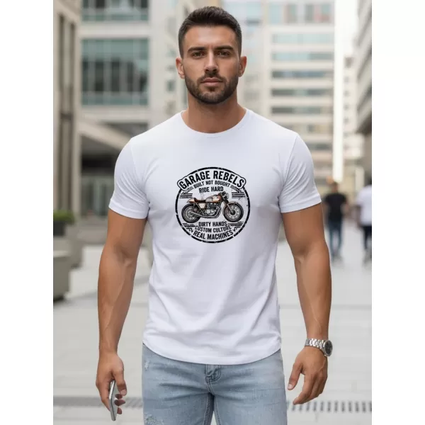 Tricou pentru bărbați DSTREET NX5007R-WH ALB 