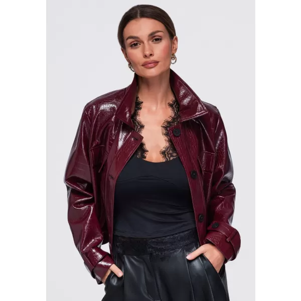  Geaca de dama OMBRE OW-JAFL-0145 BURGUNDIA 