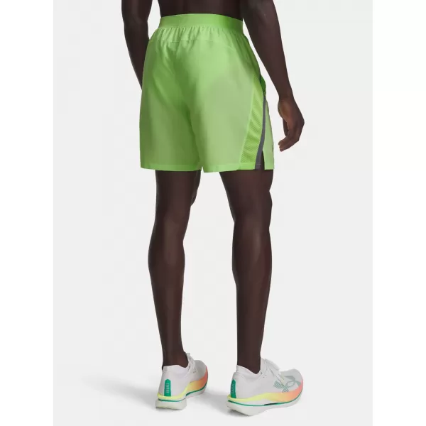  Pantaloni scurți pentru bărbați UNDER ARMOUR LAUNCH 7'' SHORTS 1382620-712 VERDE 