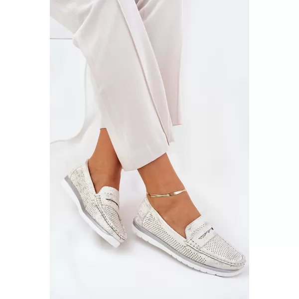  Mocasini de dama EVENTO 25PB02-9039 ARGINT 