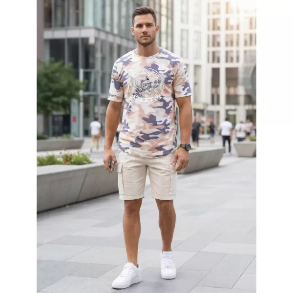  Tricou pentru bărbați DSTREET NX2004R-BT-M BEJ 