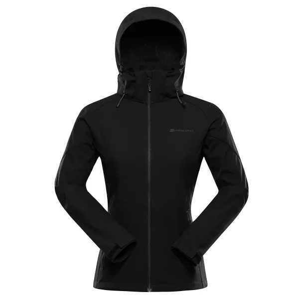  Jachetă softshell de damă ALPINE PRO GEDERA NEGRU 