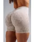 Pantaloni scurți de compresie push-up cu imprimeu leopard NEBBIA PRIMAL 856 LEOPARD CREM