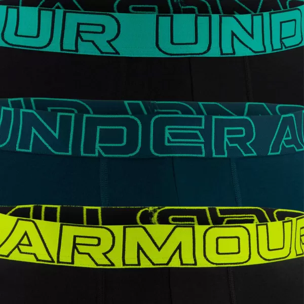 Boxeri pentru bărbați UNDER ARMOUR M PERF COTTON 6IN (3KS) 1383889-007 NEGRU 