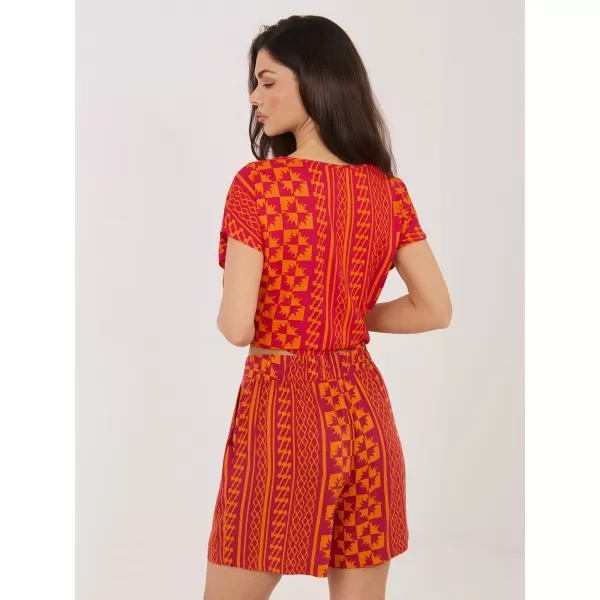  Pantaloni scurți de damă SUBLEVEL D73771M62489KD PORTOCALE 