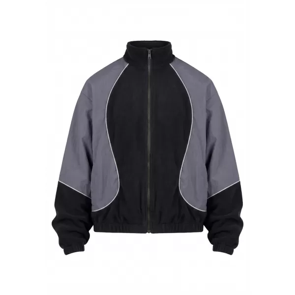  Jachetă de trening pentru bărbați URBAN CLASSICS TB8602-07652 NEGRU/MAGNET 