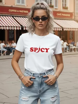 Tricou pentru femei DSTREET NX8005RY-WH ALB