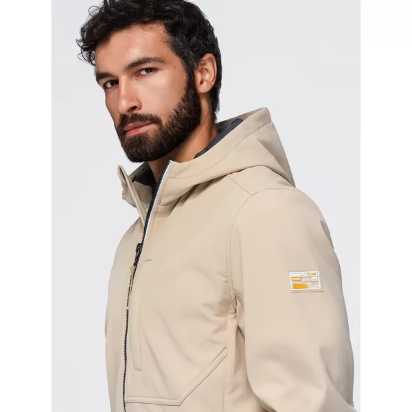  Jachetă softshell pentru bărbați OMBRE OM-JANP-0292 NISIP 