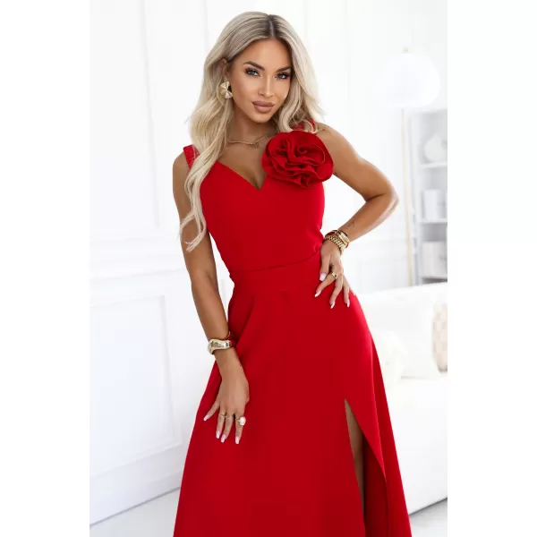  Rochie de femei NUMOCO 669-4 ROŞU 
