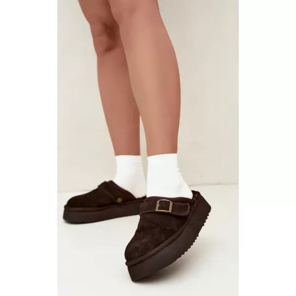  Papuci de damă BIG STAR SHOES UU274697 MARO/BEJ 